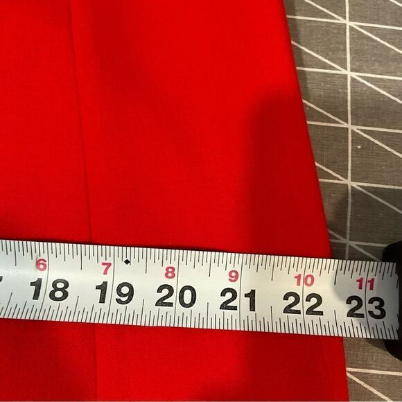 LAFAYETTE 148 Red Sheath Crew Neck Office Dress - Picture 9 of 11